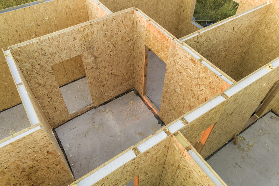 estructura con paneles SIP